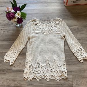 Crochet beach cover up